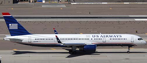 US Airways Boeing 757-2G7 N908AW, Phoenix Sky Harbor, March 16, 2011